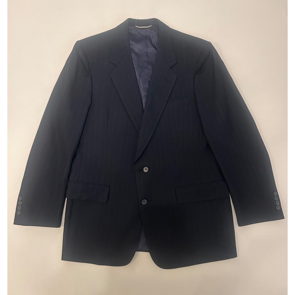 VTG Christian Dior Monsieur Blazer Navy Red Pinstripe USA Union 40R Dior Lining